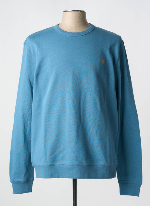 Sweat-shirt bleu FARAH pour homme