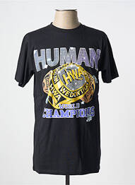 T-shirt noir HUMAN WITH ATTITUDE homme