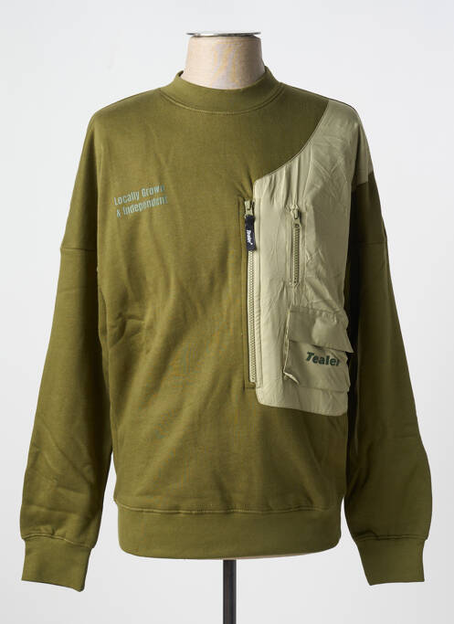 Sweat-shirt kaki TEALER pour homme