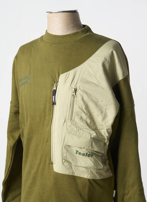 Sweat-shirt kaki TEALER pour homme