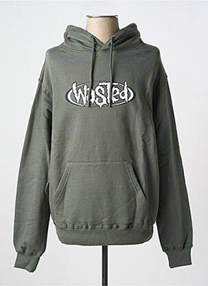 Sweat-shirt vert WASTED PARIS homme