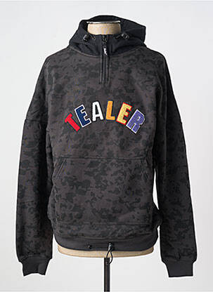 Sweat-shirt à capuche noir TEALER pour homme