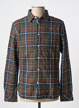 Chemise manches longues vert KNOWLEDGE COTTON APPAREL homme