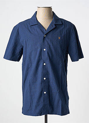 Chemise manches courtes bleu FARAH homme