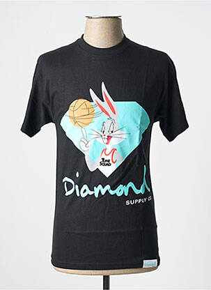 T-shirt noir DIAMOND SUPPLY CO homme