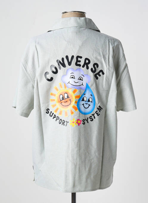 Chemise manches courtes vert CONVERSE pour homme