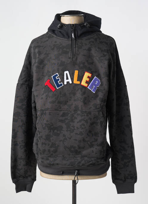Sweat-shirt à capuche noir TEALER pour homme