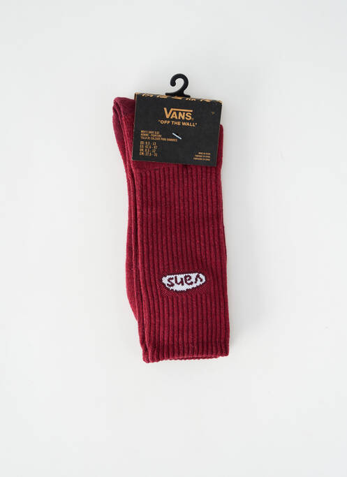Chaussettes rouge VANS pour homme