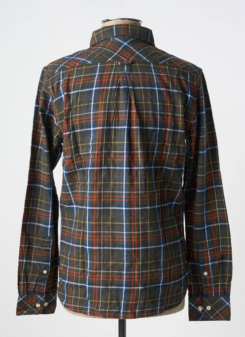 Chemise manches longues vert KNOWLEDGE COTTON APPAREL pour homme