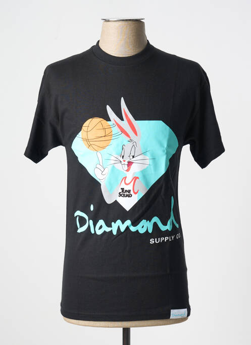 T-shirt noir DIAMOND SUPPLY CO pour homme