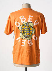 T-shirt orange OBEY pour homme seconde vue
