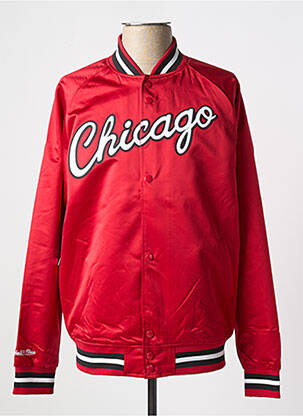 Blouson rouge MITCHELL & NESS homme