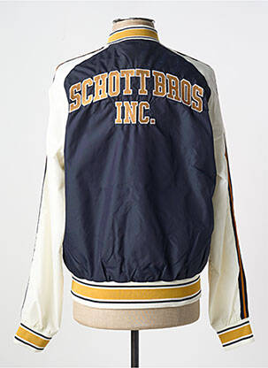 Blouson bleu SCHOTT homme