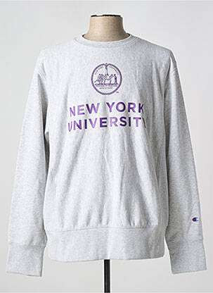 Sweat-shirt gris CHAMPION homme