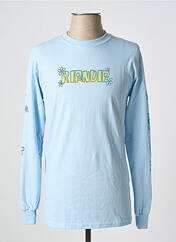 T-shirt bleu RIPNDIP pour homme seconde vue