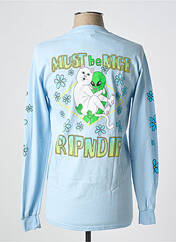 T-shirt bleu RIPNDIP pour homme seconde vue