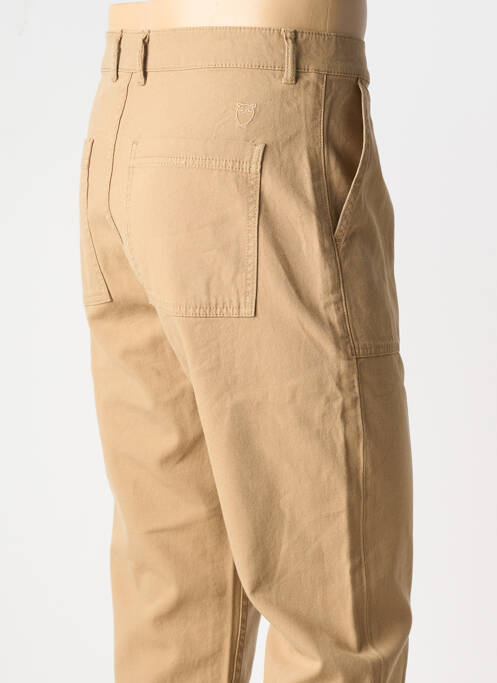 Pantalon droit beige KNOWLEDGE COTTON APPAREL pour homme