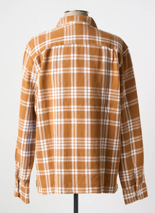 Chemise manches longues marron OBEY pour homme