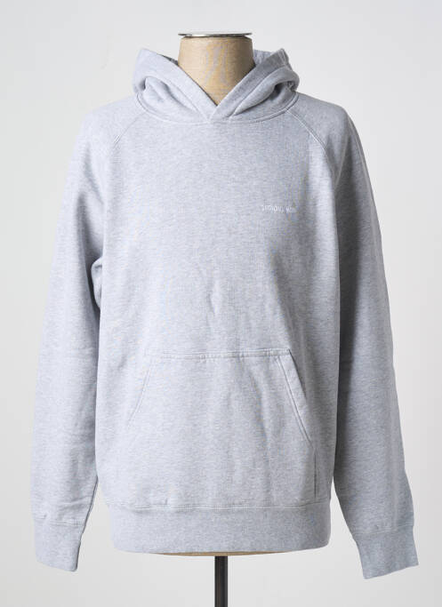 Sweat-shirt gris CITADIUM pour homme