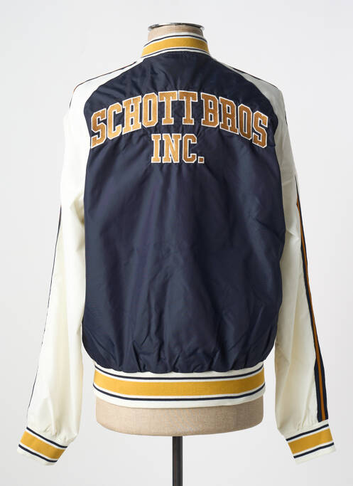 Blouson bleu SCHOTT homme