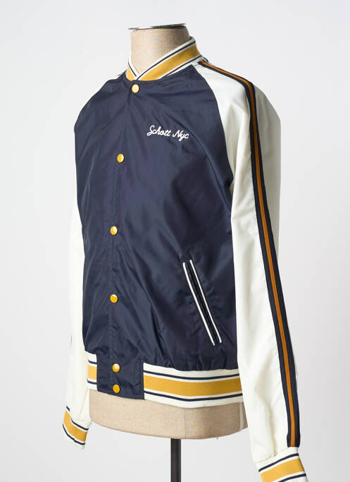 Blouson bleu SCHOTT homme