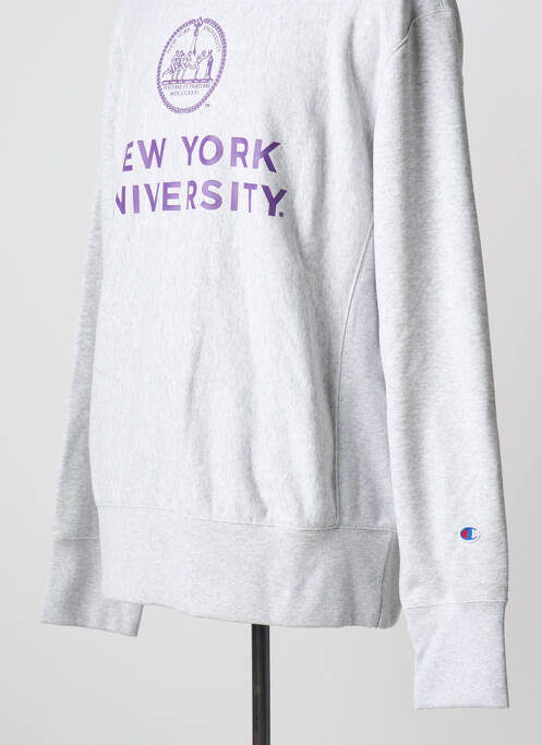 Sweat-shirt gris CHAMPION pour homme