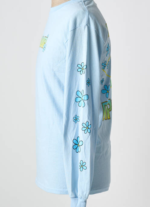 T-shirt bleu RIPNDIP pour homme