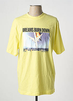 T-shirt jaune WASTED PARIS pour homme