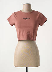 T-shirt orange WASTED PARIS pour femme seconde vue