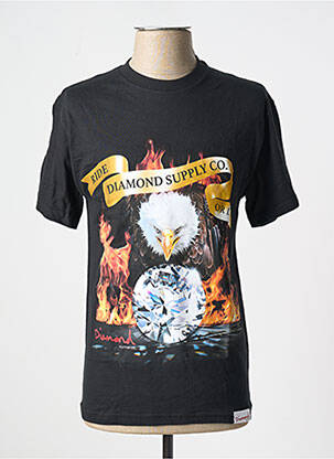 T-shirt noir DIAMOND SUPPLY CO homme