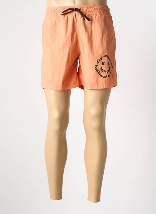 Short de bain orange WASTED PARIS pour homme