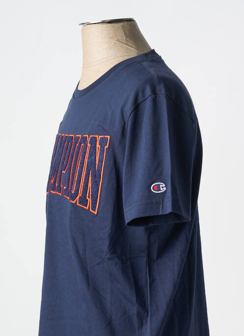 T-shirt bleu CHAMPION pour homme