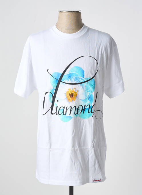 T-shirt blanc DIAMOND SUPPLY CO pour homme