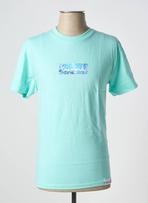 T-shirt bleu DIAMOND SUPPLY CO pour homme