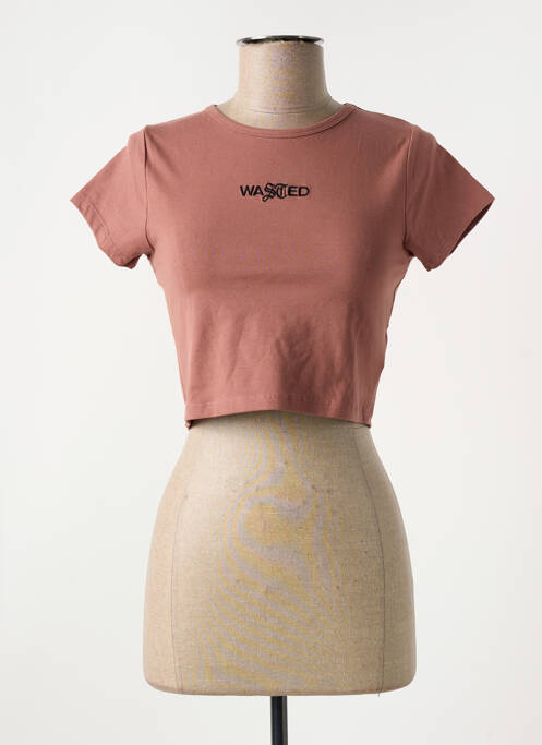 T-shirt orange WASTED PARIS pour femme