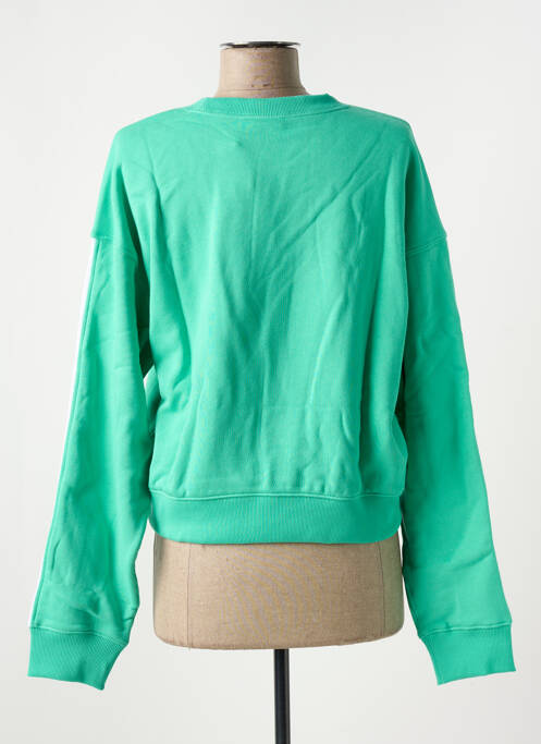 Sweat-shirt vert ADIDAS pour femme