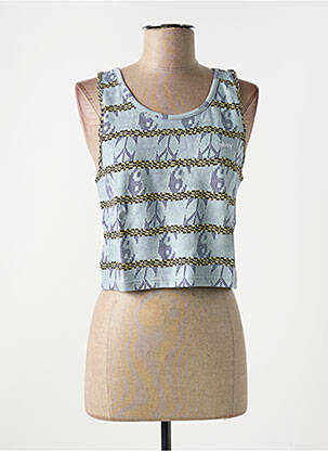 Débardeur bleu OBEY femme