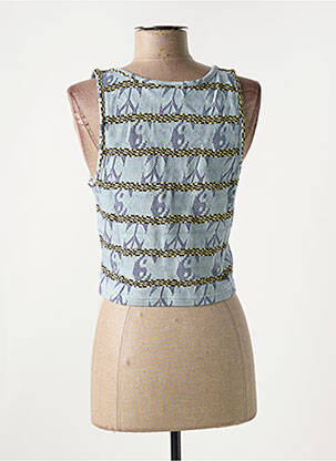 Débardeur bleu OBEY femme