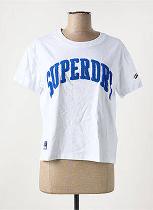 T-shirt blanc SUPERDRY femme