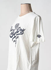 T-shirt beige SUPERDRY pour femme seconde vue
