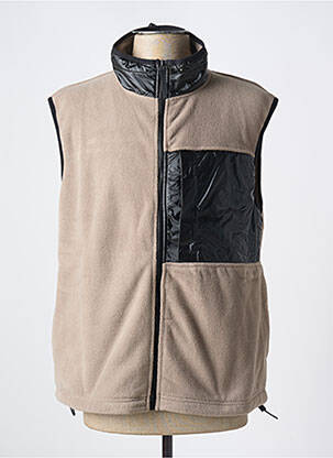 Blouson col col montant marron RAINS homme