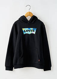 Sweat-shirt à capuche col rond noir LEVIS garcon