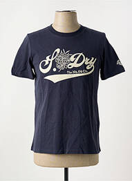 T-shirt bleu SUPERDRY femme