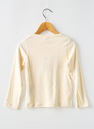 T-shirt col rond blanc PETIT BATEAU fille