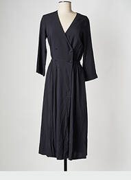 Robe mi-longue col v noir I.CODE (By IKKS) femme
