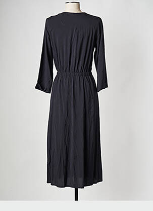 Robe mi-longue col v noir I.CODE (By IKKS) femme