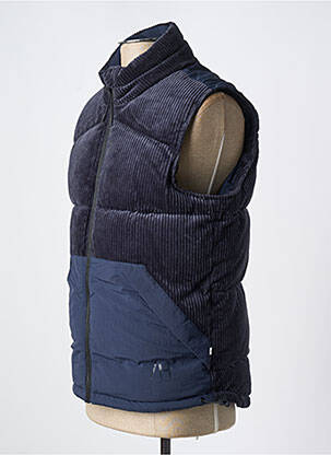 Manteau court col col montant bleu SELECTED homme