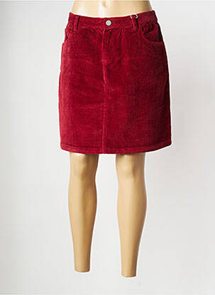 Mini-jupe rouge KNOWLEDGE COTTON APPAREL pour femme