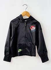 Sweat-shirt à capuche noir NIKE pour fille seconde vue