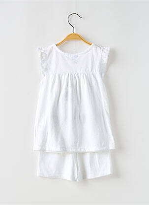 Pyjama blanc PETIT BATEAU fille